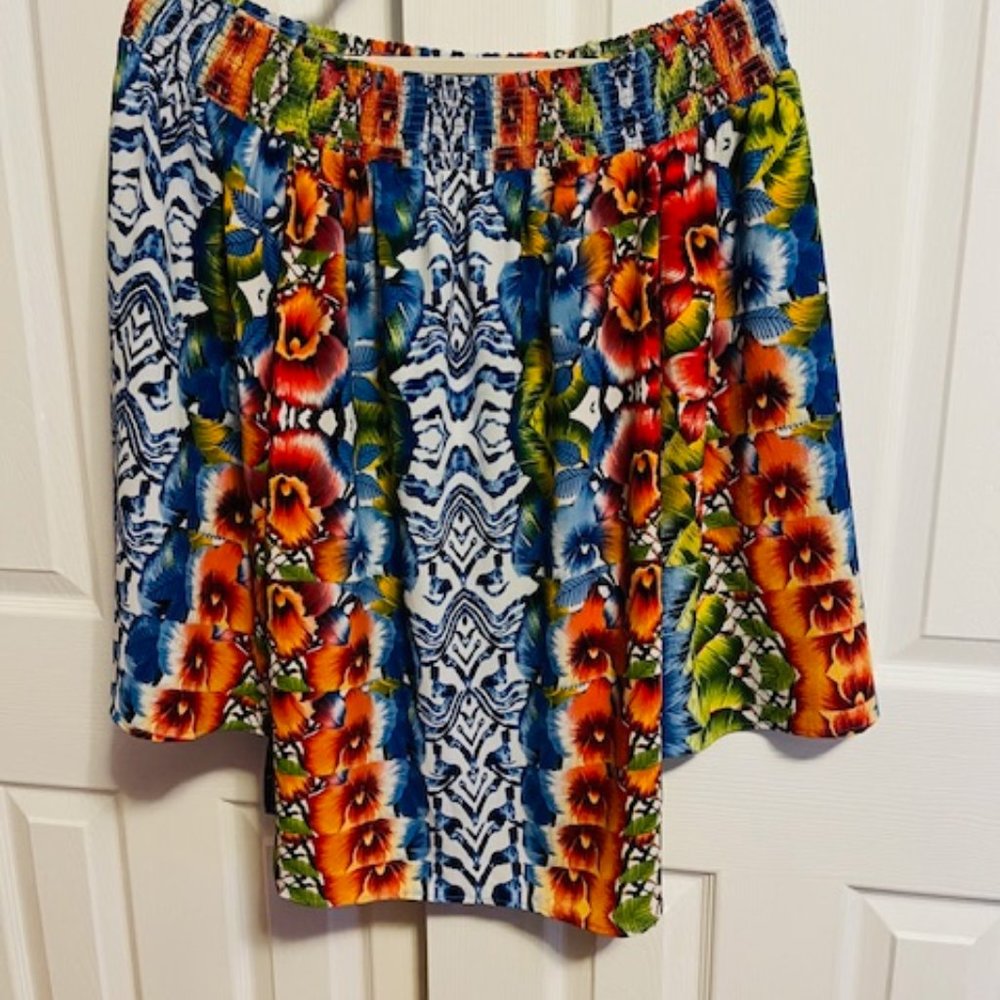 Alberto Makali tropical print top